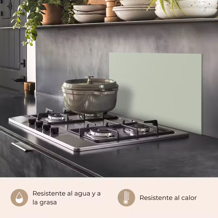 Salpicaderos de cocina - Verde menta - Color sólido — 2