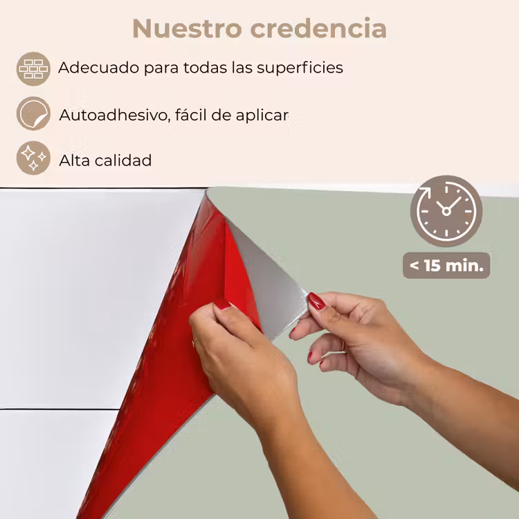 Salpicaderos de cocina - Verde menta - Color sólido — 4