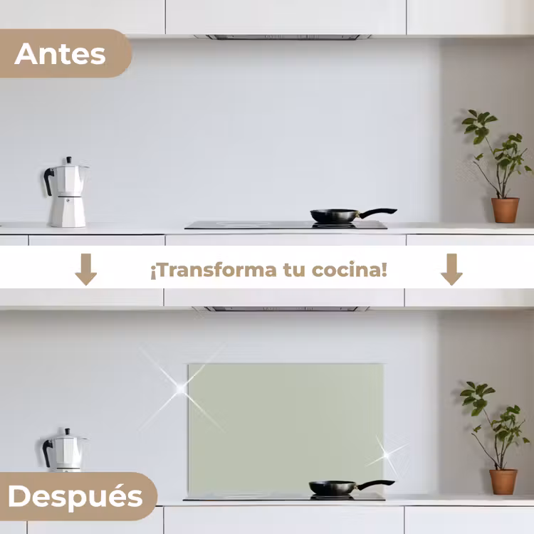 Salpicaderos de cocina - Verde menta - Color sólido — 7