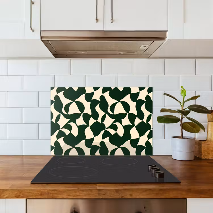 Salpicaderos de cocina - Verde - Superficies ecológicas - Crema — 3