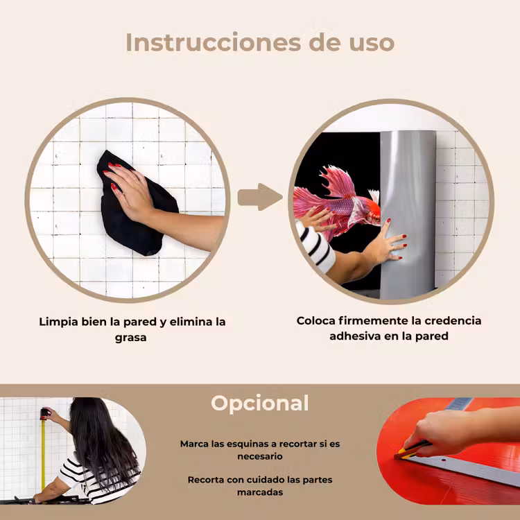 Salpicaderos de cocina - Peces - Coloridos - Animales — 6
