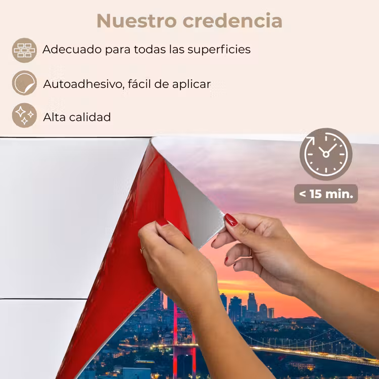Salpicaderos de cocina - Puente - Rojo - Horizonte - Agua — 4