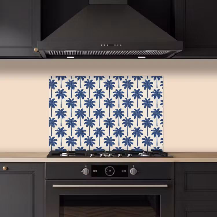 Salpicaderos de cocina - Simétrico - Palma - Azul — 5