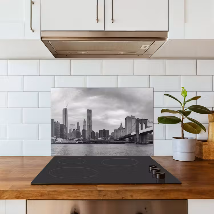 Salpicaderos de cocina - Skyline - Puente - Edificios - Incoloro — 3