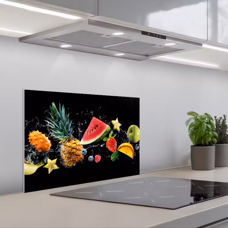 Salpicaderos de cocina - Splash - Fruta - Negro — 1