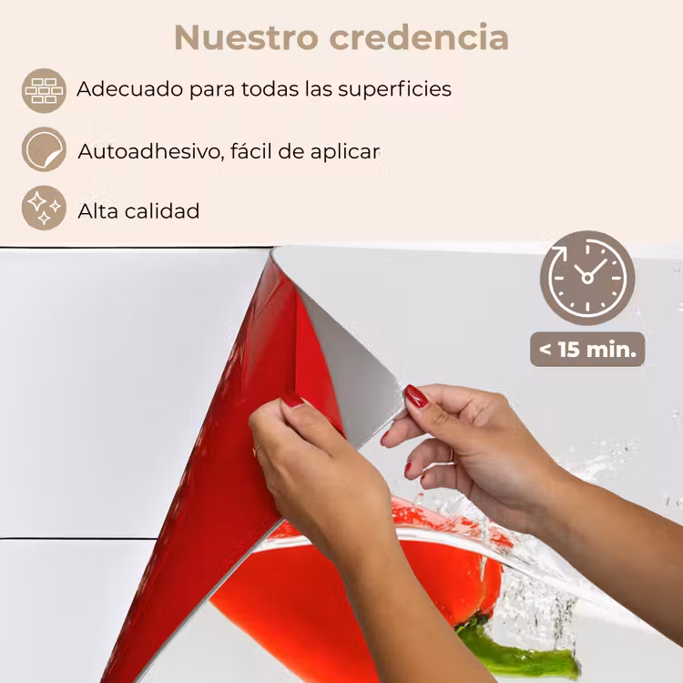Salpicaderos de cocina - Splash - Vegetal - Rojo — 4