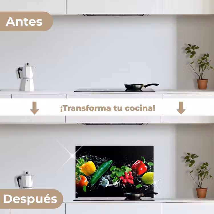 Salpicaderos de cocina - Vegetal - Salpicadura - Negro — 7
