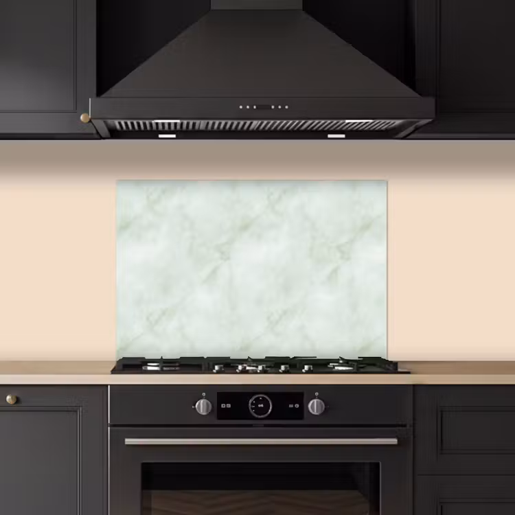 Salpicaderos de cocina - Verde - Mármol - Vetas fluidas — 5