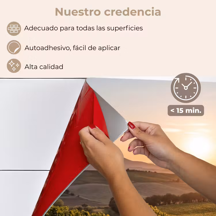 Salpicaderos de cocina - Viñedo - Puesta de sol - Paisaje — 4