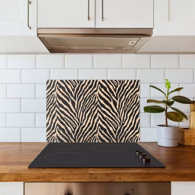 Salpicaderos de cocina - Zebra - Classic - Negro — 3