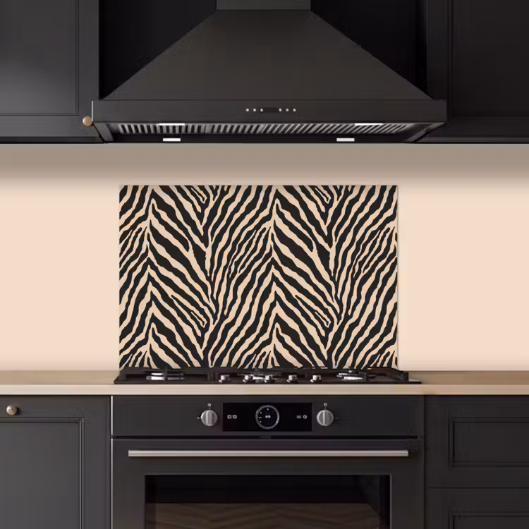 Salpicaderos de cocina - Zebra - Classic - Negro — 5