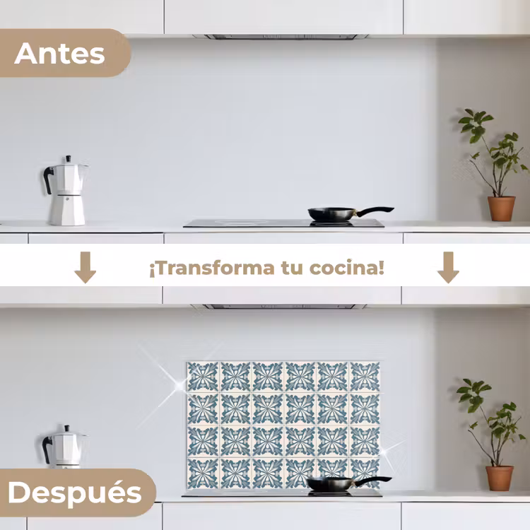 Salpicaderos de cocina - Patrón - Azulejos - Azul — 7