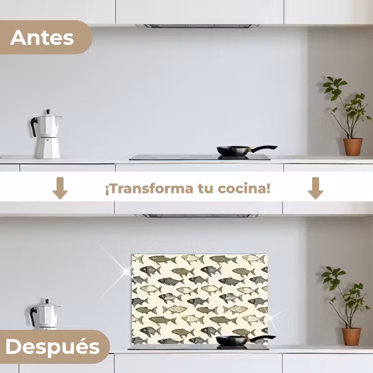 Salpicaderos de cocina - Piscis - Clásico - Verde — 7