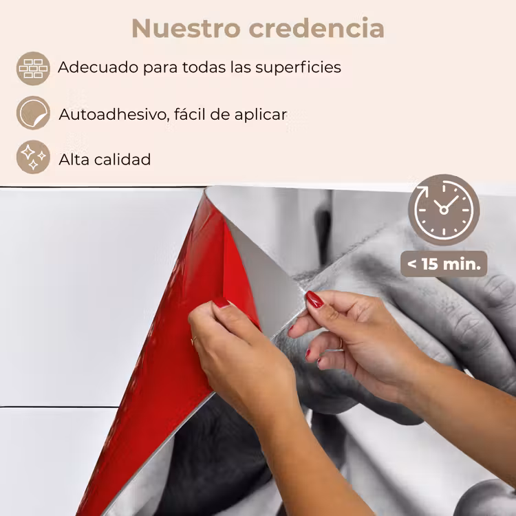 Salpicaderos de cocina - Tomates - Chef - Negro - Blanco — 4