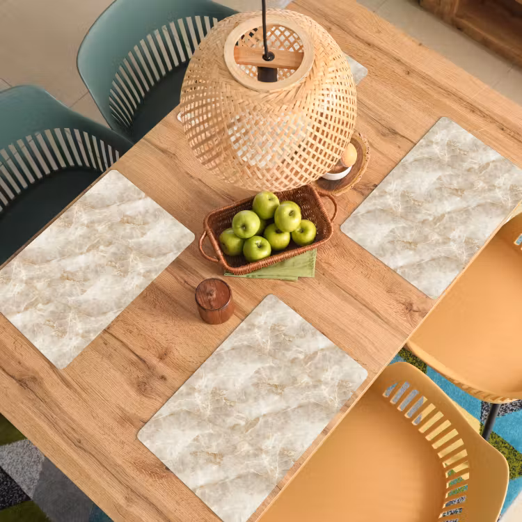 Salvamantel – 6 piezas - Beige claro - Ónix - Sutil — 3