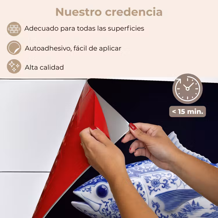 Salpicaderos de cocina - Porcelana - Atún - Delftware — 4