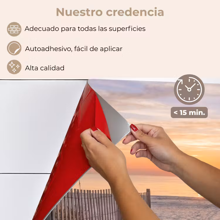 Salpicaderos de cocina - Puesta de sol - Playa - Arena — 4