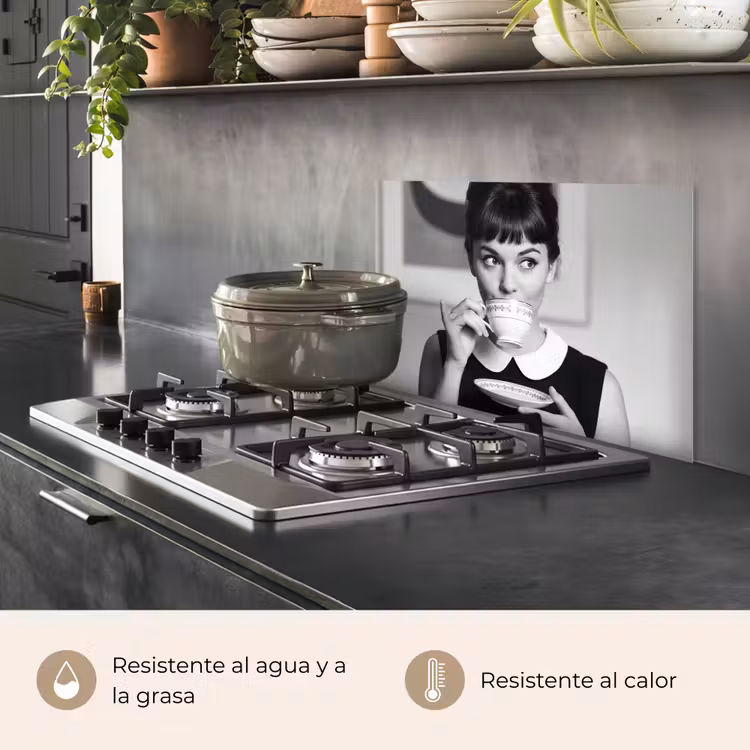 Salpicaderos de cocina - Retrato - Té - Mujer — 2