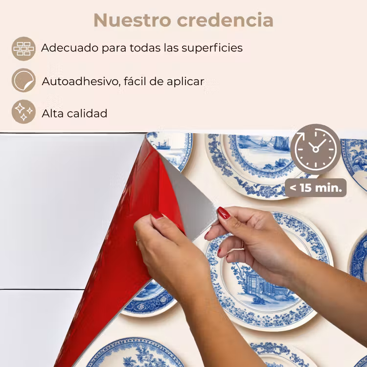 Salpicaderos de cocina - Señales - Árboles - Plantas - Azul — 4