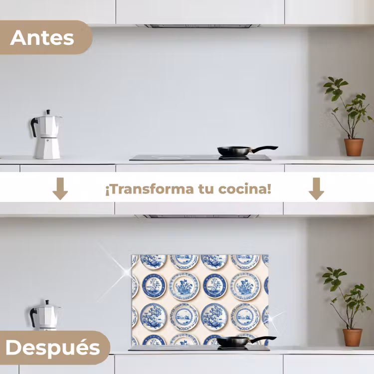 Salpicaderos de cocina - Señales - Árboles - Plantas - Azul — 7