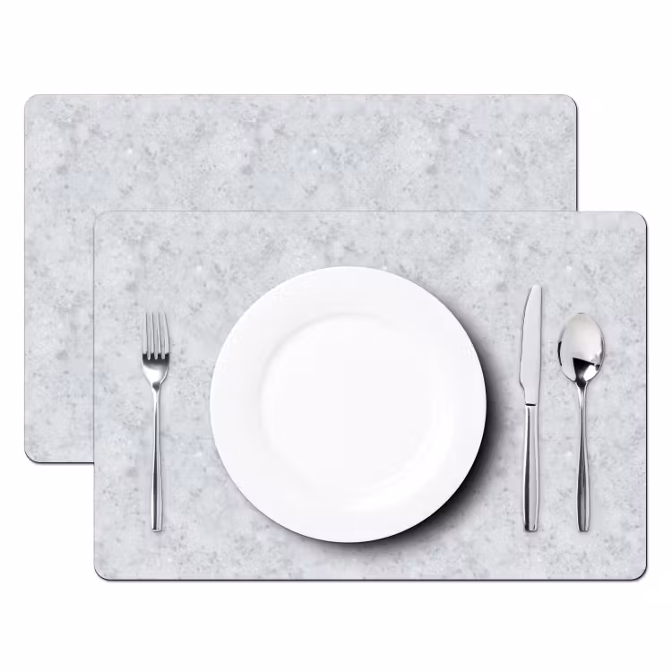 Salvamantel – 6 piezas - Gris - Efecto terrazo - Hormigón — 2