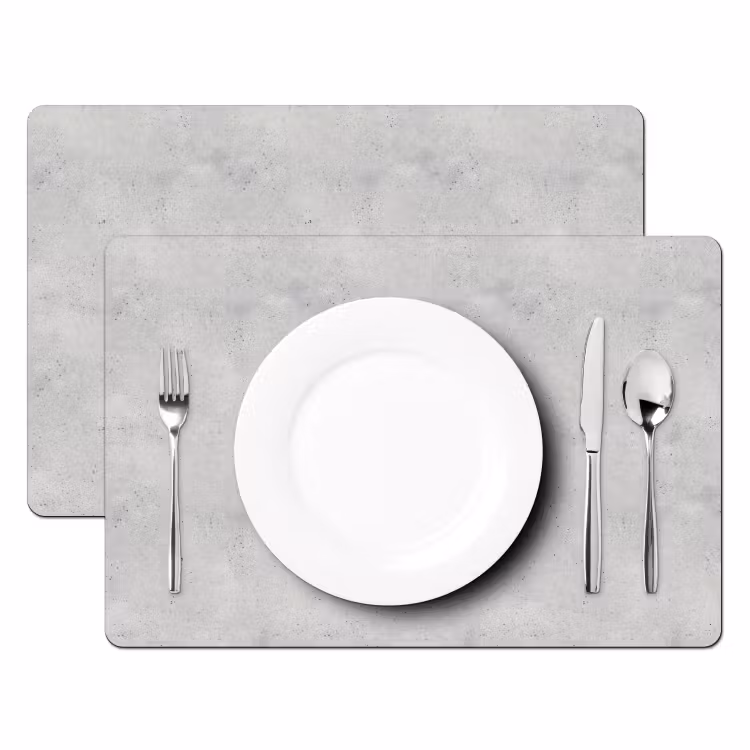 Salvamantel – 6 piezas - Gris - Hormigón - Neutro — 2