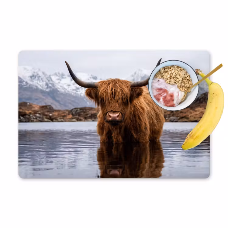 Salvamantel – 6 piezas - Highlander escocés - Marrón - Agua — 1