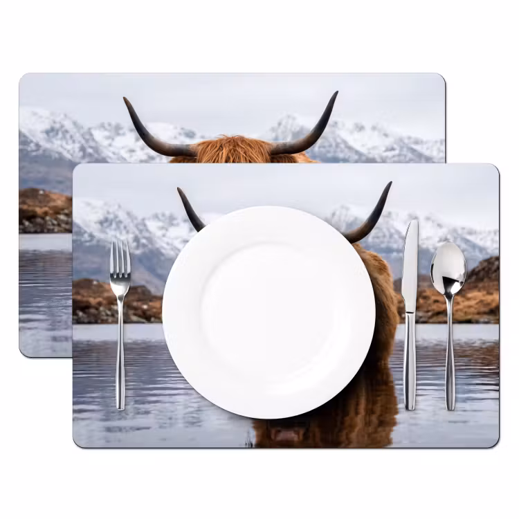 Salvamantel – 6 piezas - Highlander escocés - Marrón - Agua — 2