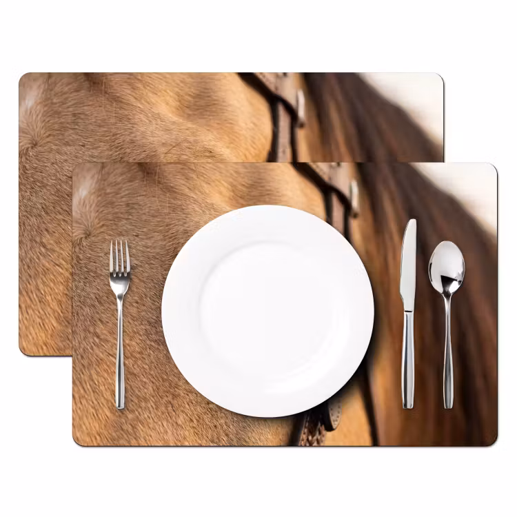Salvamantel – 6 piezas - Caballo - Ojo - Marrón — 2