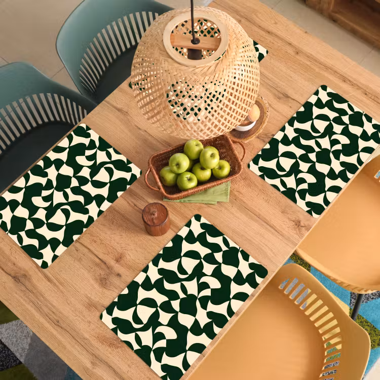 Salvamantel – 6 piezas - Verde - Superficies ecológicas - Crema — 3