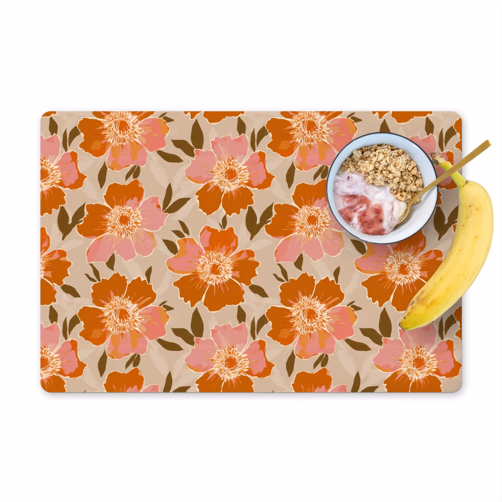 Salvamantel – 6 piezas - Flores - Motivo - Retro — 1