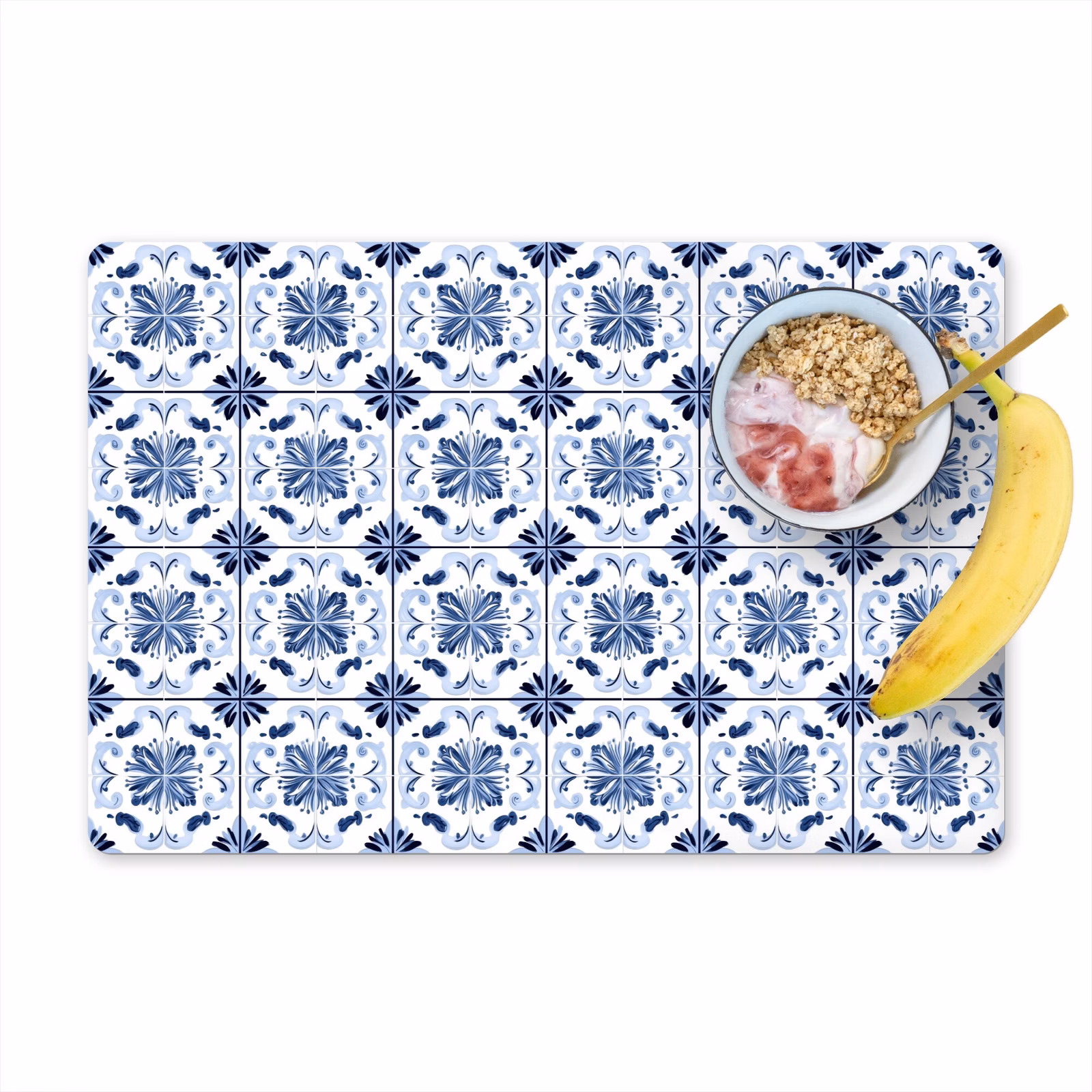 Salvamantel – 6 piezas - Patrón - Azulejos - Azul — 1