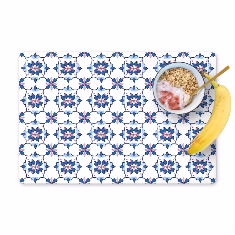 Salvamantel – 6 piezas - Moderno - Estampado - Azul - Rosa — 1