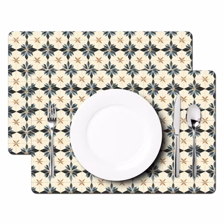Salvamantel – 6 piezas - Ornamental - Adorno - Azul — 2