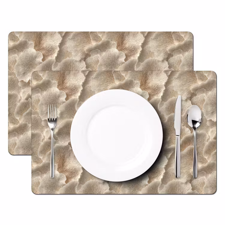Salvamantel – 6 piezas - Texturas abanico - Beige - Textura fibra — 2