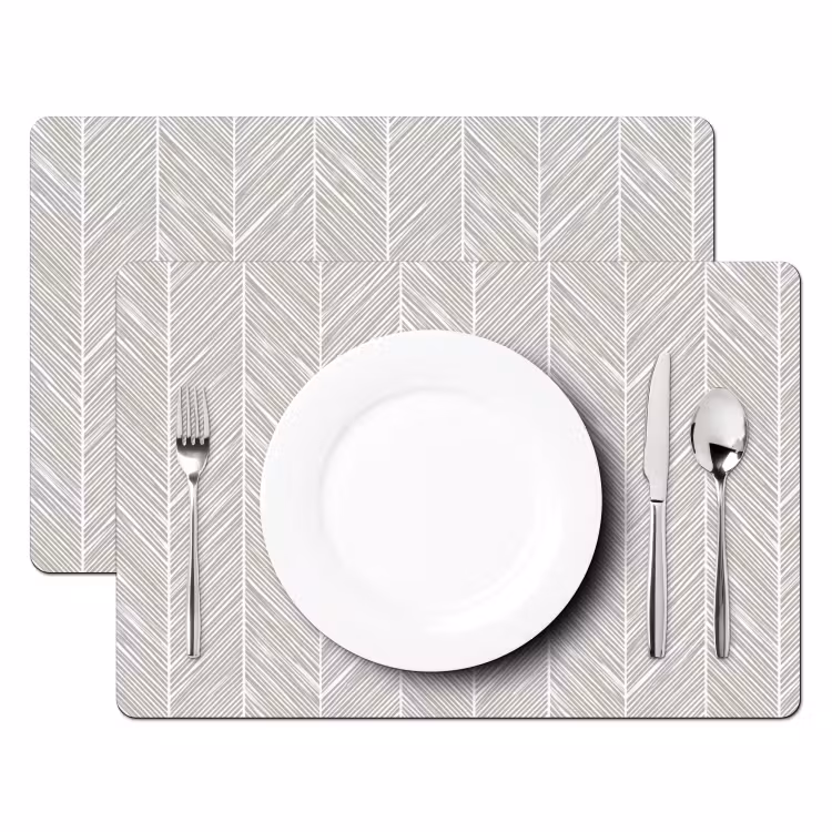 Salvamantel – 6 piezas - Classic - Espiga - Gris — 2