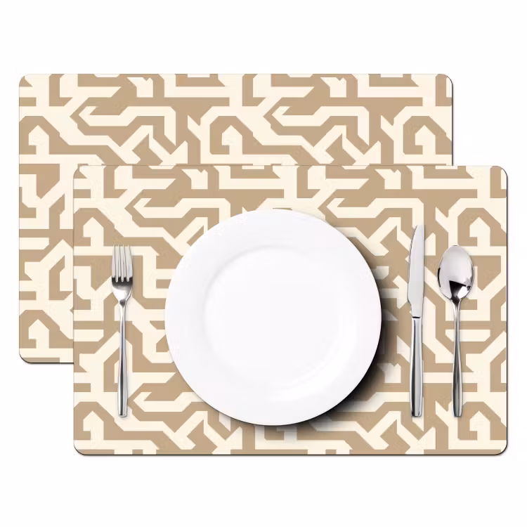 Salvamantel – 6 piezas - Moderno - Abstracto - Beige — 2