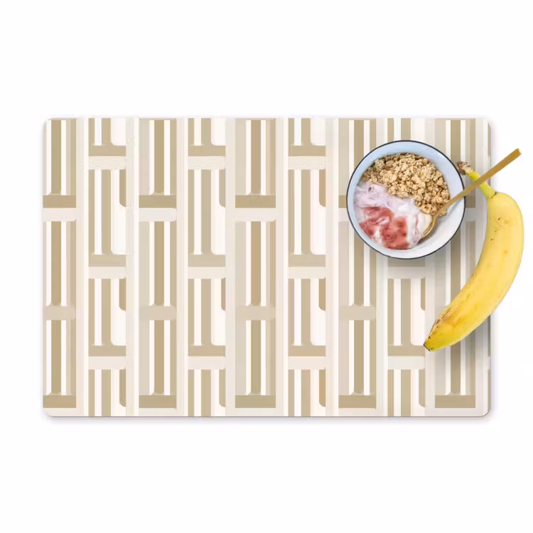 Salvamantel – 6 piezas - Moderno - Geométrico - Beige — 1