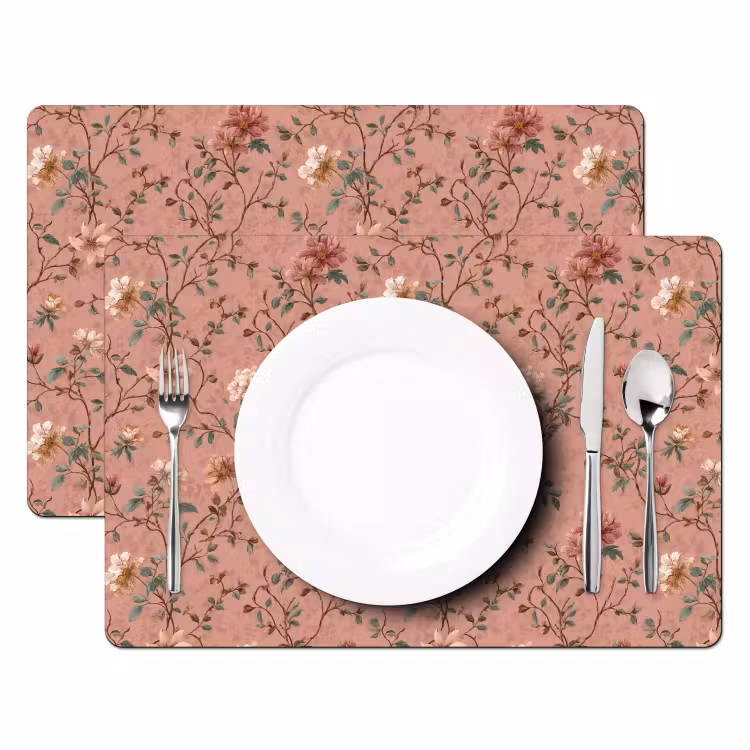 Salvamantel – 6 piezas - Botánico - Flores - Rosa — 2
