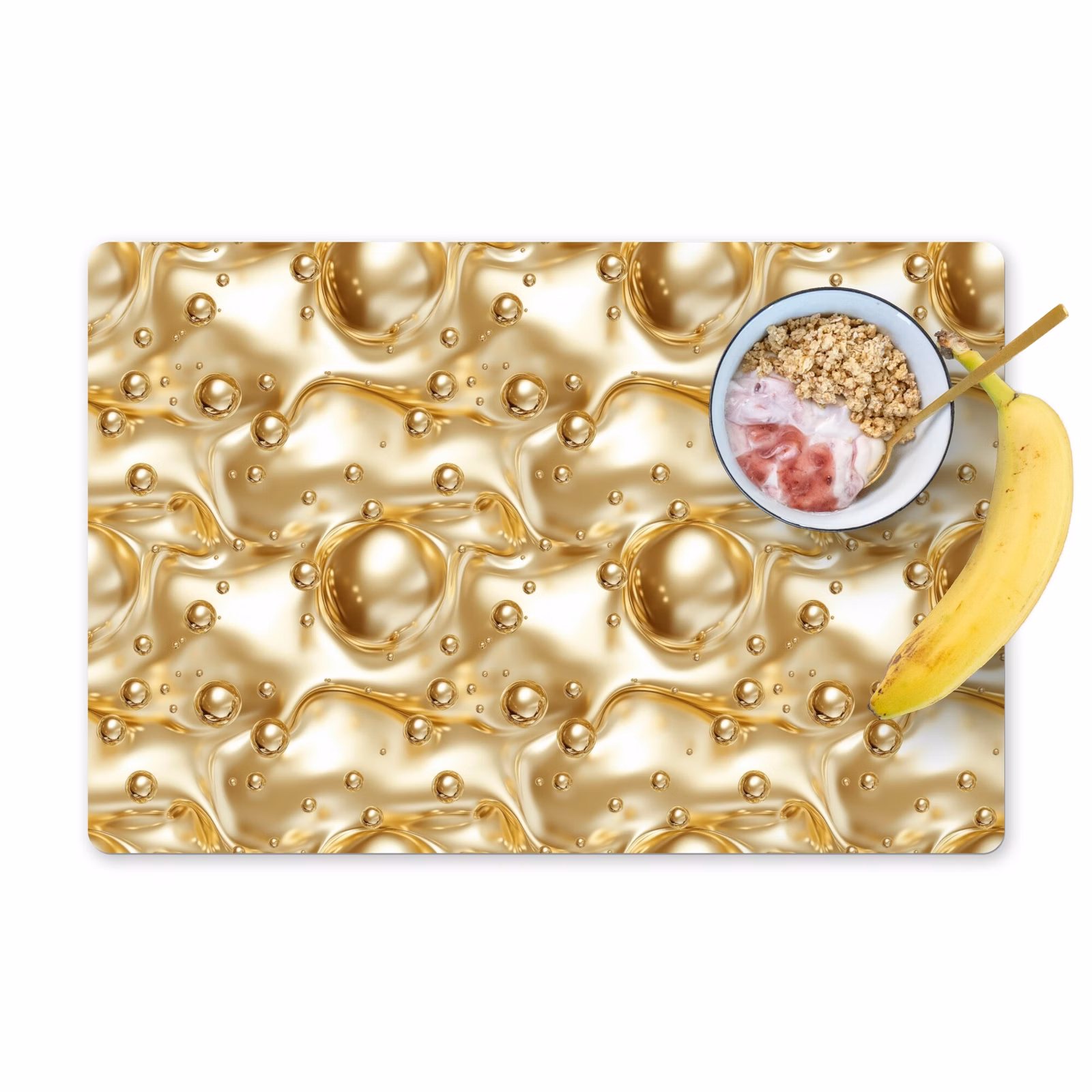 Salvamantel – 6 piezas - Líquido - Gotas - Oro — 1