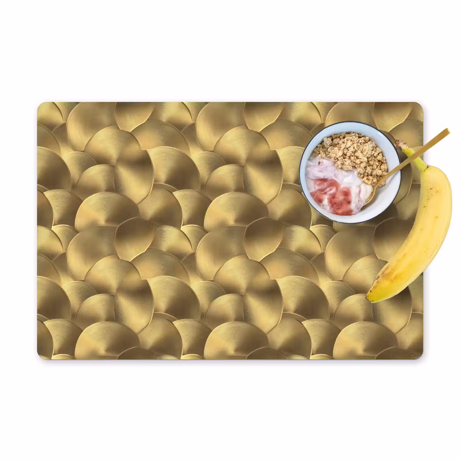 Salvamantel – 6 piezas - Moderno - Círculo - Oro — 1