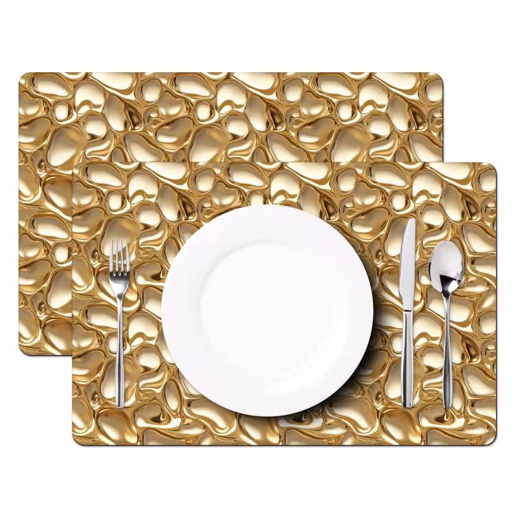 Salvamantel – 6 piezas - Abstracto - Moderno - Oro — 2