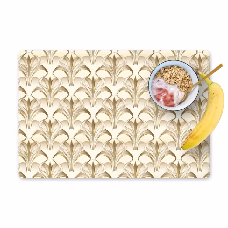 Salvamantel – 6 piezas - Adorno - Barroco - Oro — 1