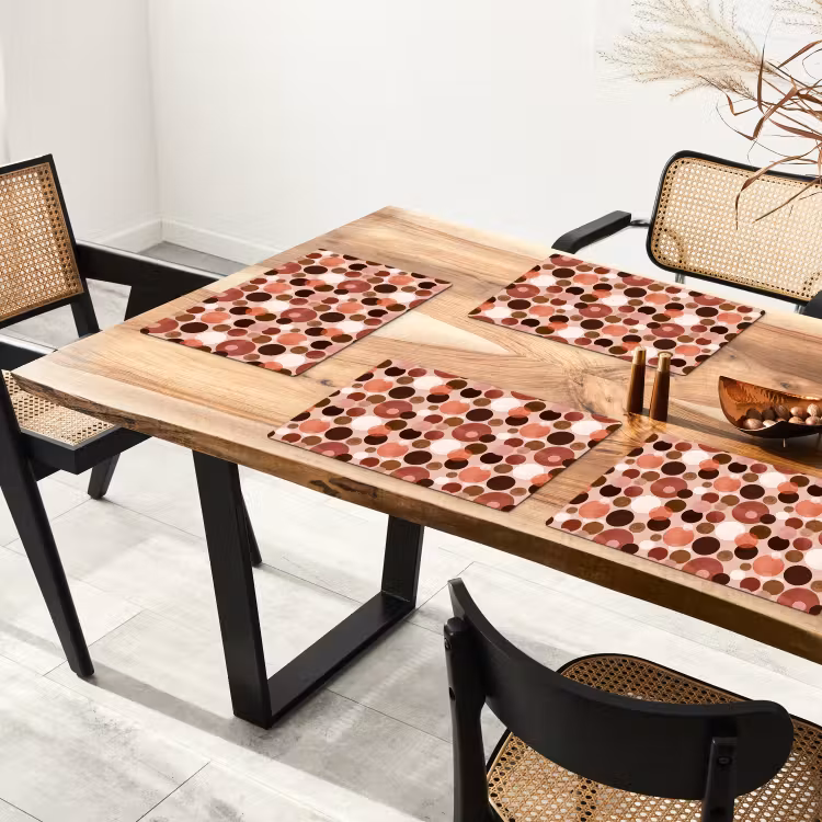 Salvamantel – 6 piezas - Círculos - Moderno - Colorido — 4