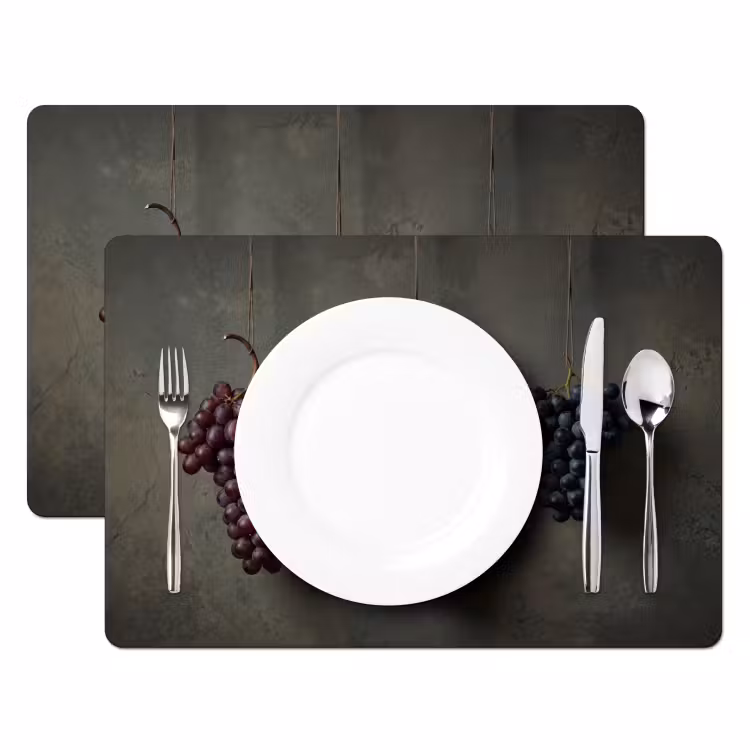 Salvamantel – 6 piezas - Uvas - Colorido - Pared — 2