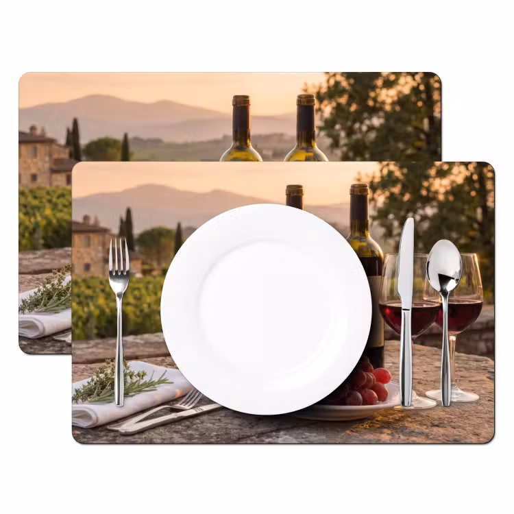 Salvamantel – 6 piezas - Vino - Copas - Uvas - Viñedo — 2