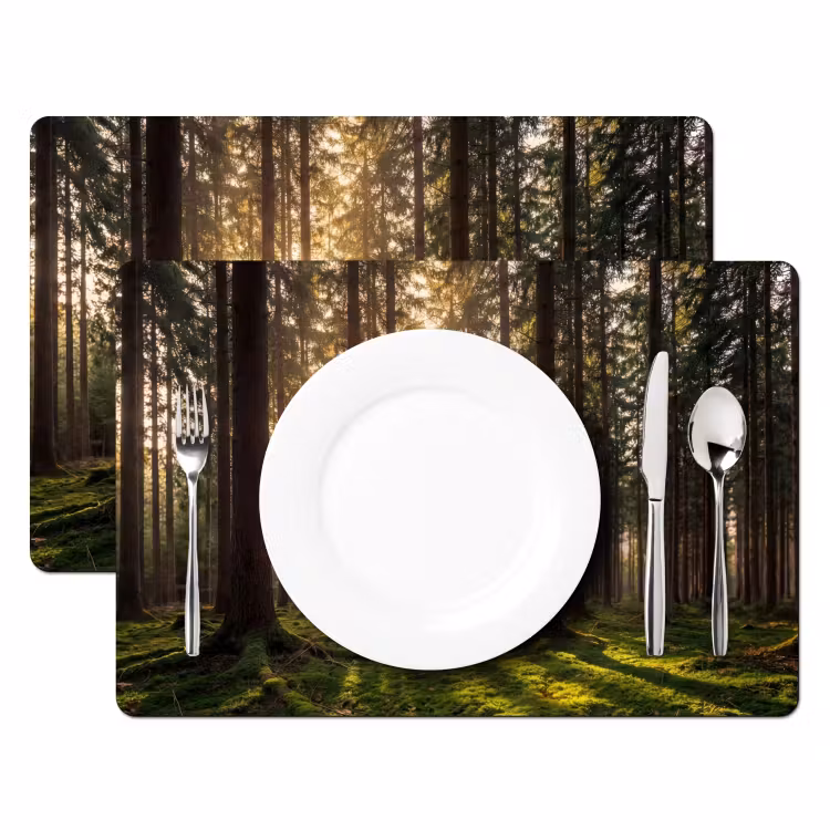 Salvamantel – 6 piezas - Bosque - Hierba - Luz solar — 2