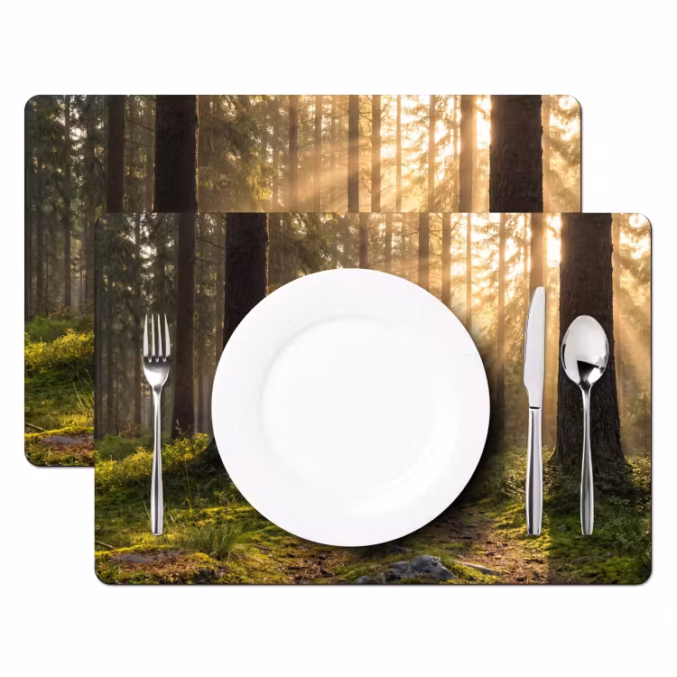Salvamantel – 6 piezas - Bosque - Luz solar - Hierba — 2