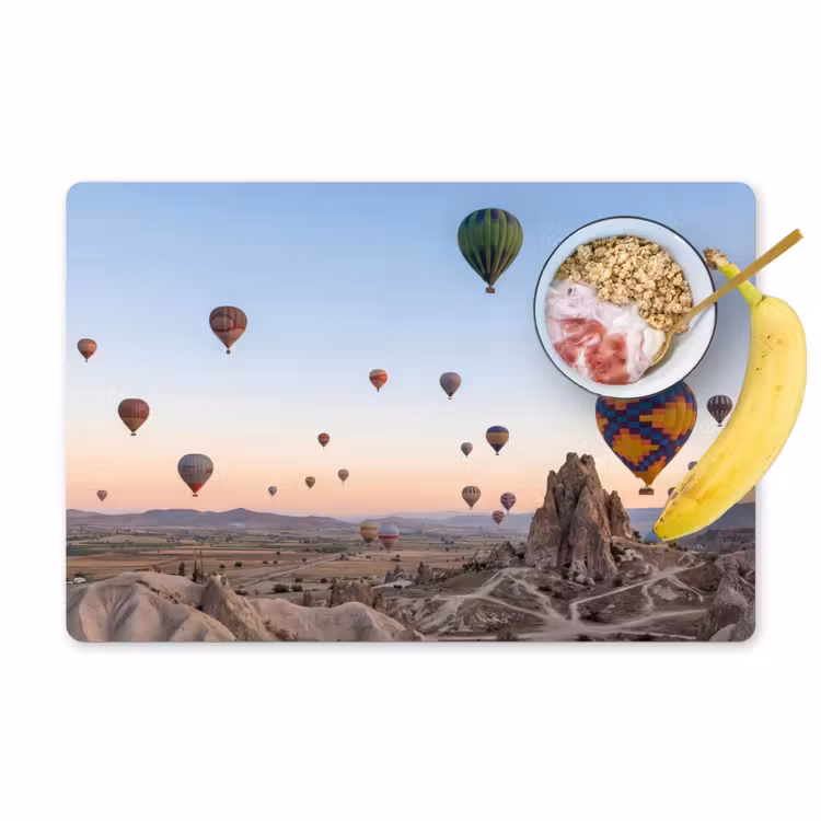 Salvamantel – 6 piezas - Globos aerostáticos - Rocas - Amanecer — 1