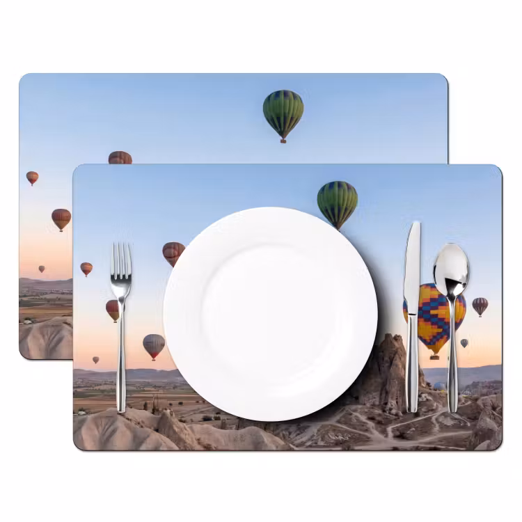 Salvamantel – 6 piezas - Globos aerostáticos - Rocas - Amanecer — 2